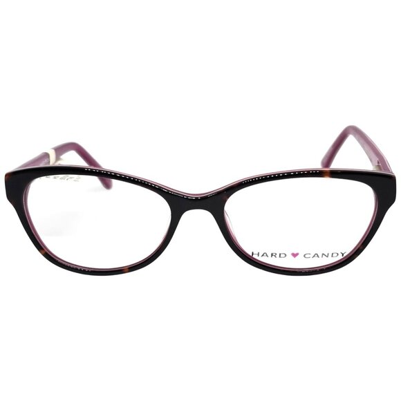 Hard Candy Womens Cat Eye Glasses Frames Tortoise & Pink Acetate 51-16-135 HC09 - Picture 1 of 9